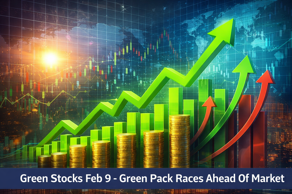Green Stocks Feb 9- Green Pack Races Ahead Of Market