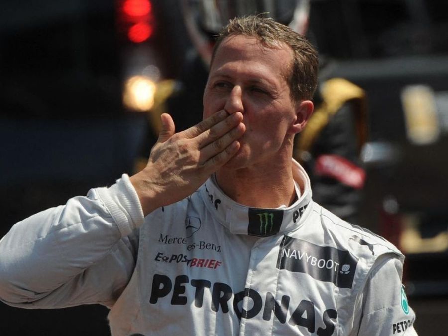 Michael Schumacher's first appearance in many years