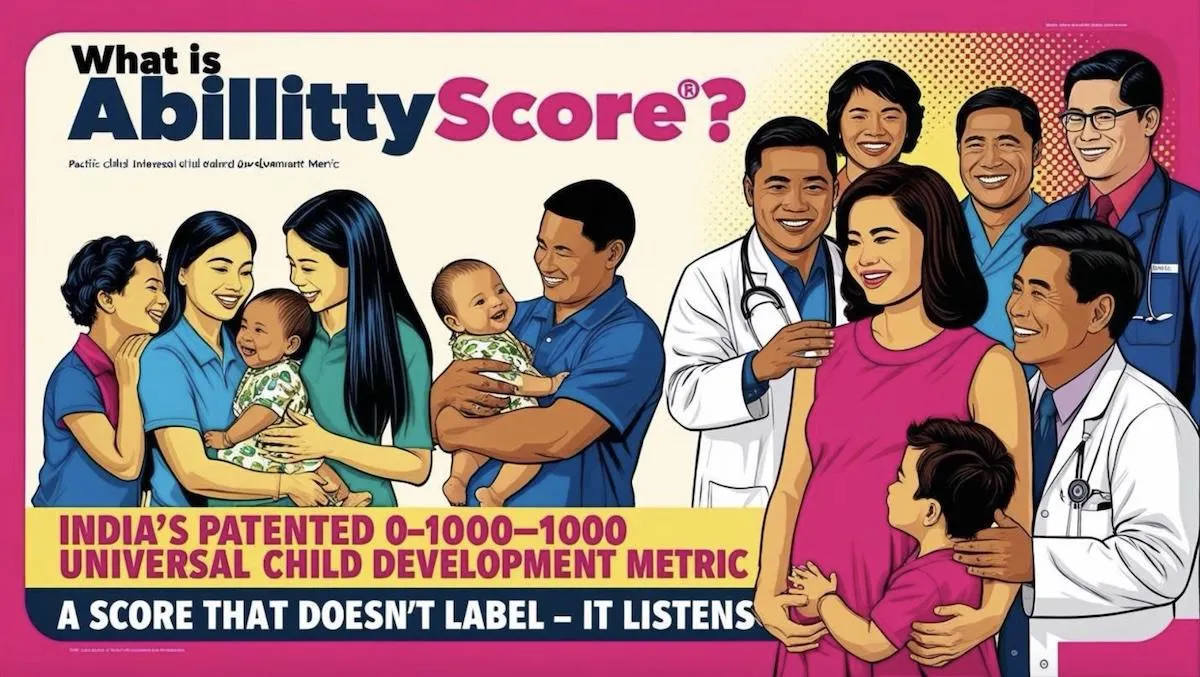 India’s patented AbilityScore®: A 0–1000 developmental metric decoding every child’s silent progress — across 6 domains, 344 skills. child development metric, Pinnacle AbilityScore, autism therapy measurement, speech delay assessment