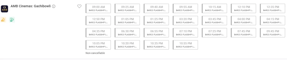og advance bookings