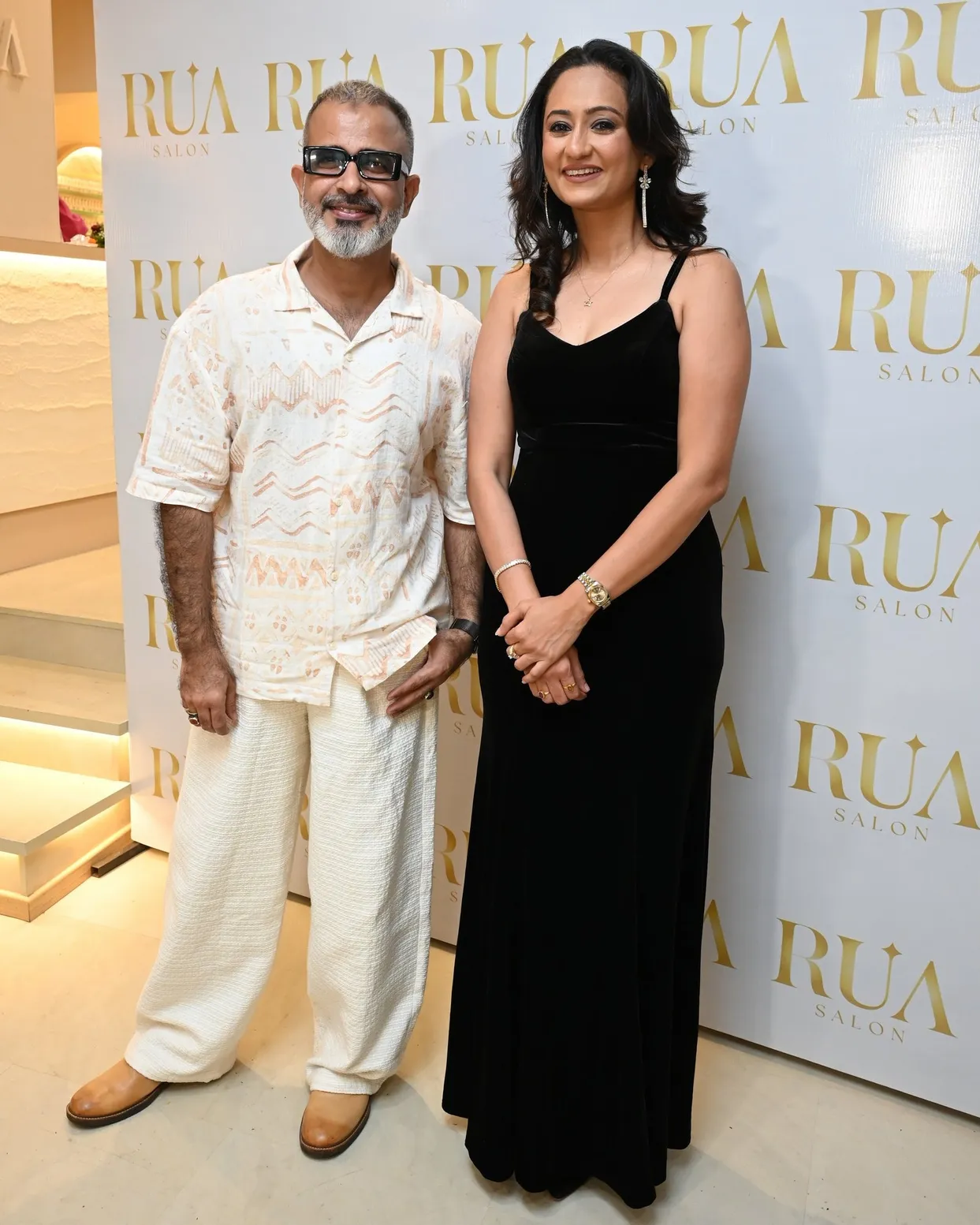 Unnati Gupta with  Asif Merchant