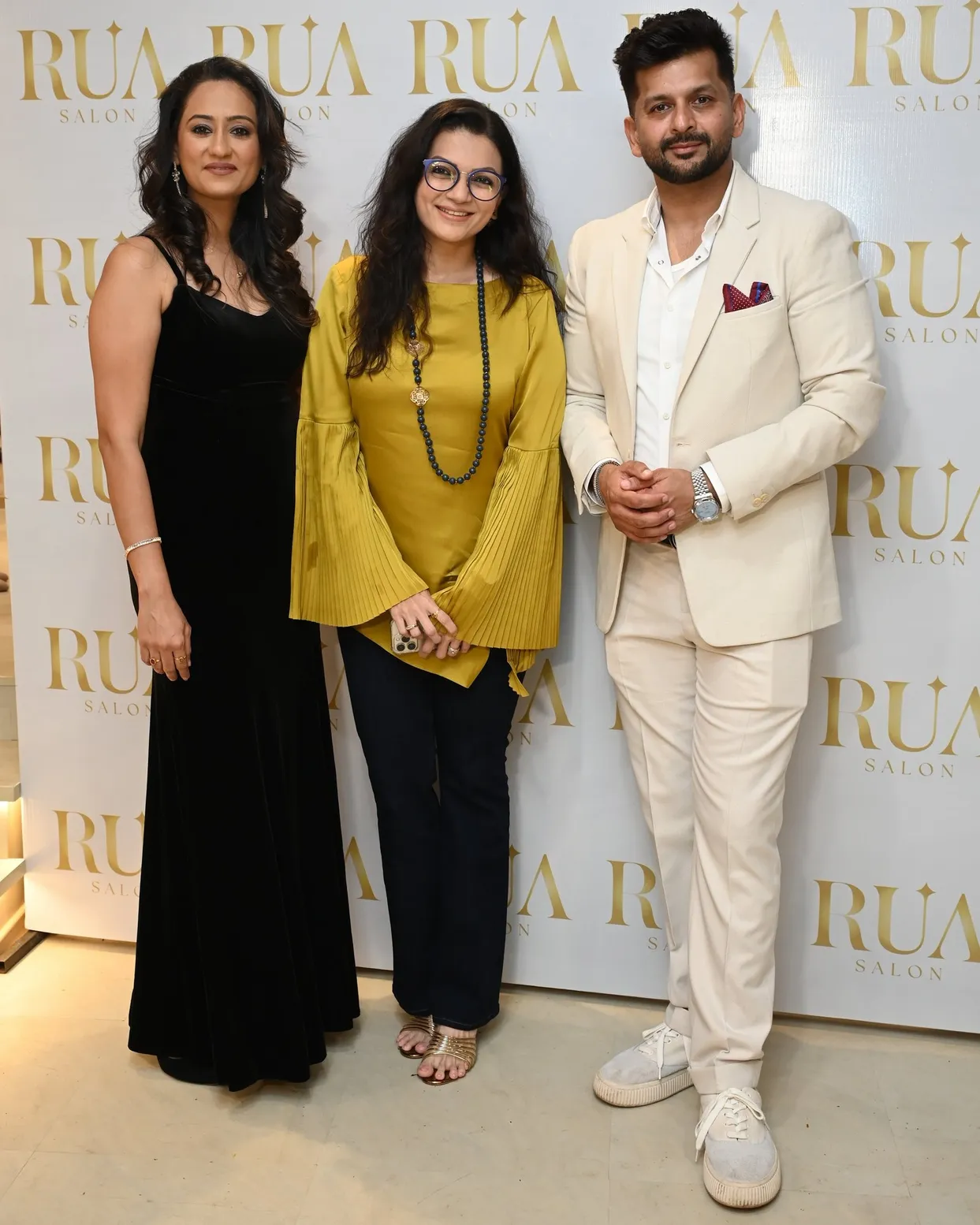 Unnati Gupta, with Prachee Shah Paandya and Vishal Gupta