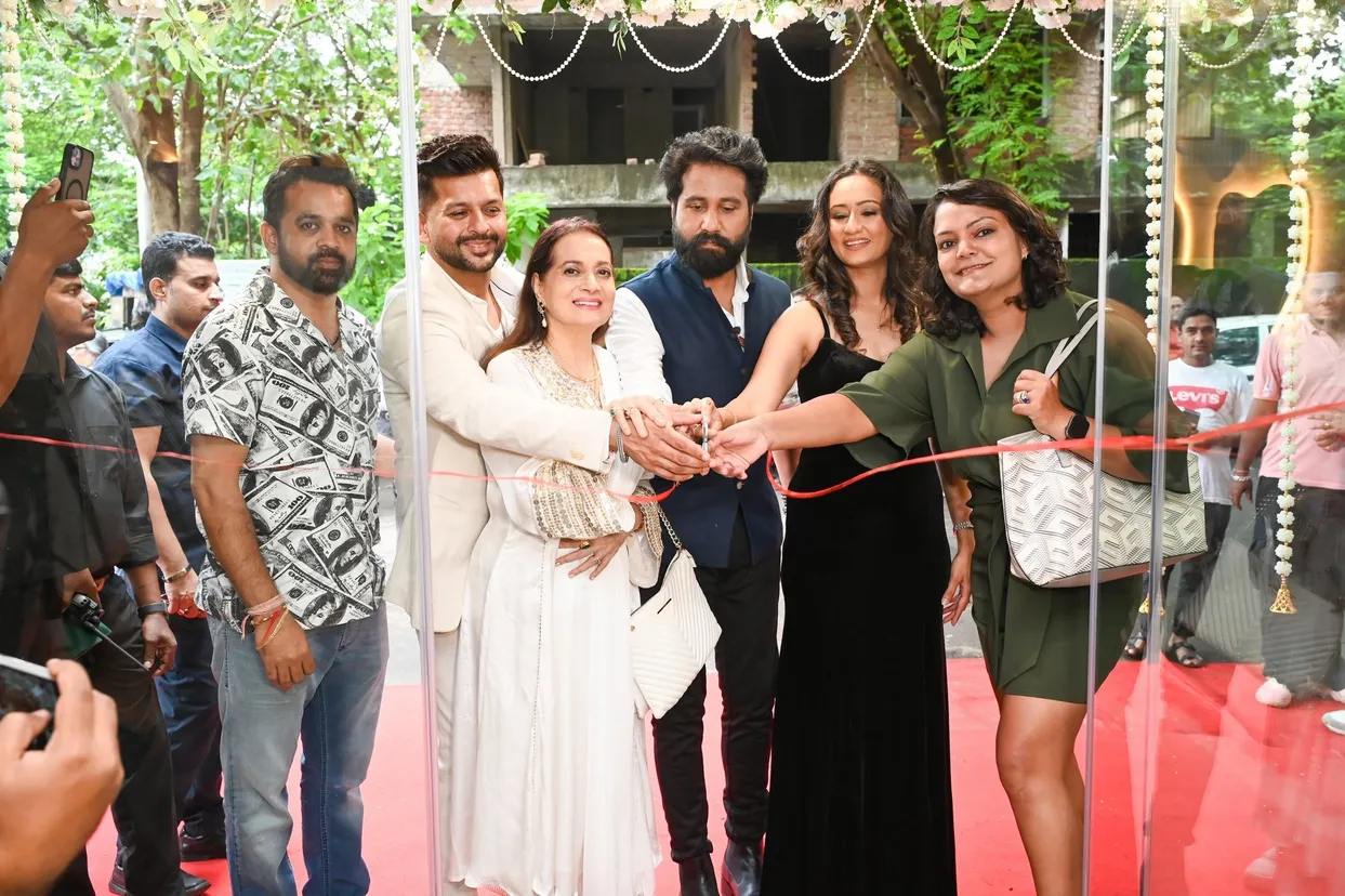 Unnati Gupta, with Vishal Gupta and Atirek Sharma Bhardwaj