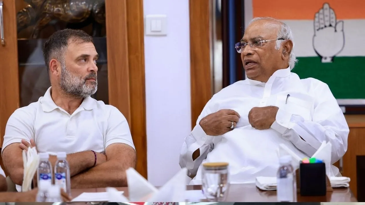 Rahul Gandhi and Kharge