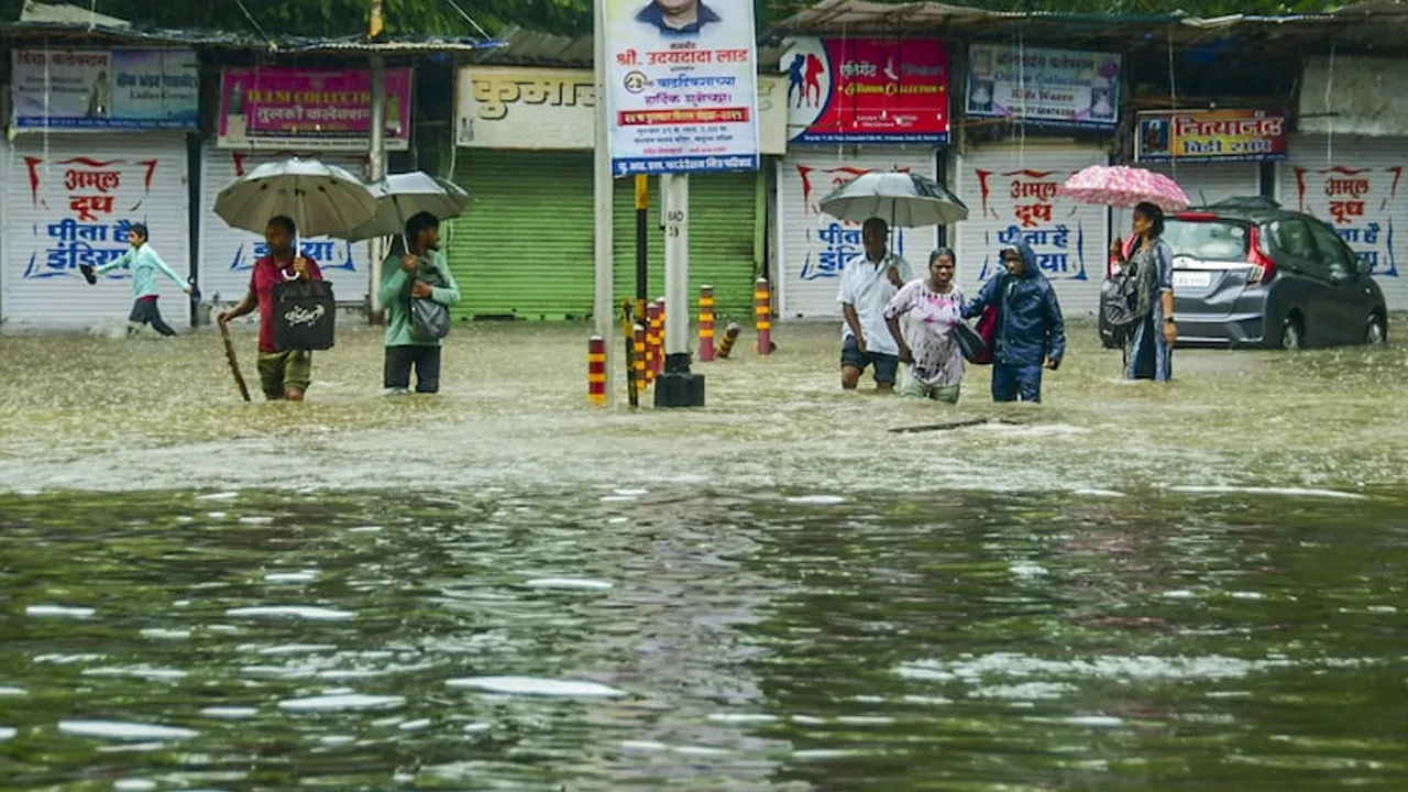 Dadar's Hindmata  after Monday's rain spell.