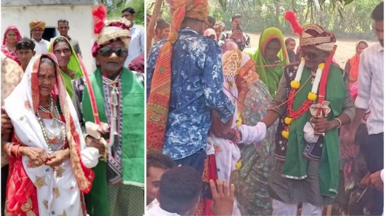 Old couple gets married