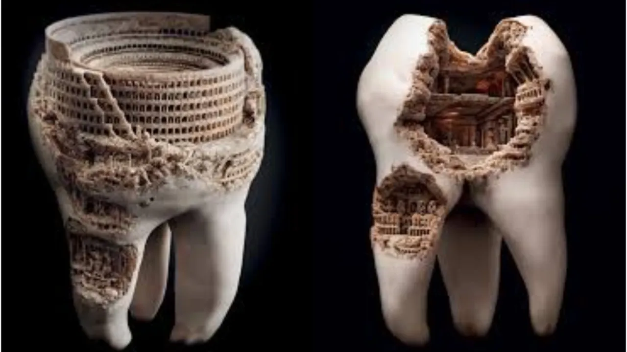 Maxam Toothpaste Civilisation campaign: Rome (left), Egypt (right)