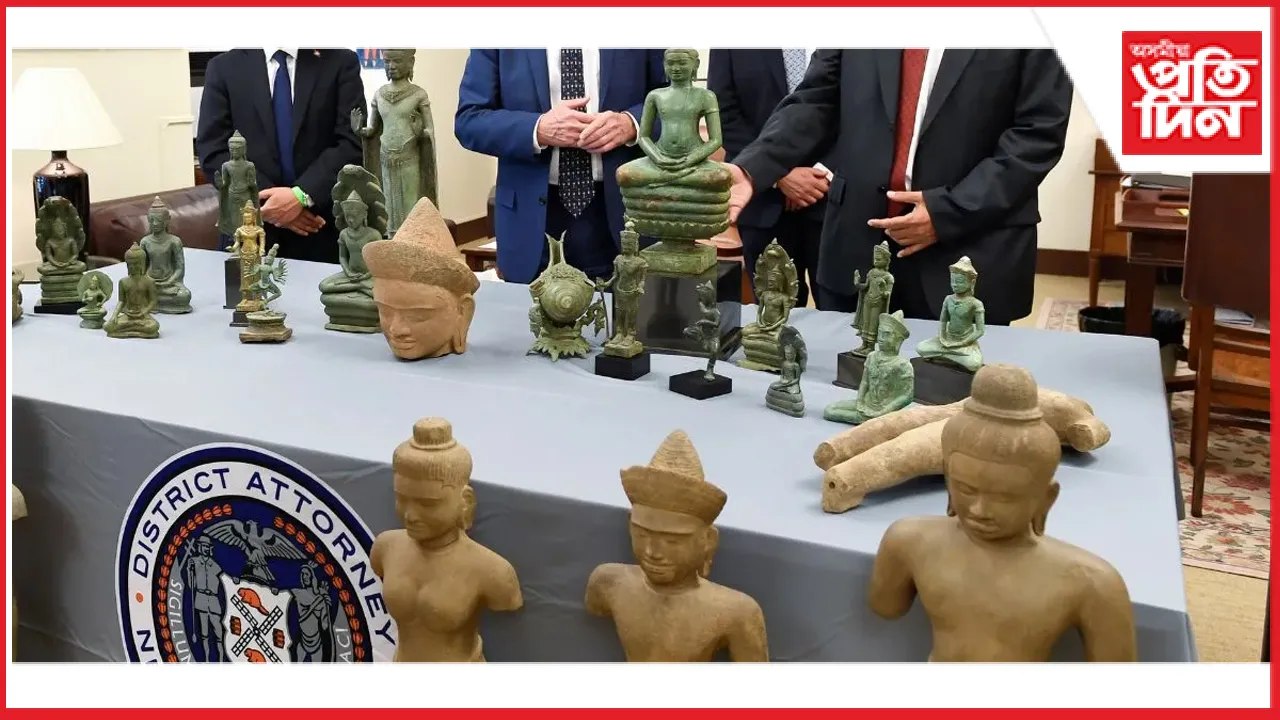 আমেৰিকাই ভাৰতক ঘূৰাই দিব ১০০ কোটি মূল্যৰ পুৰাতাত্বিক সামগ্ৰী