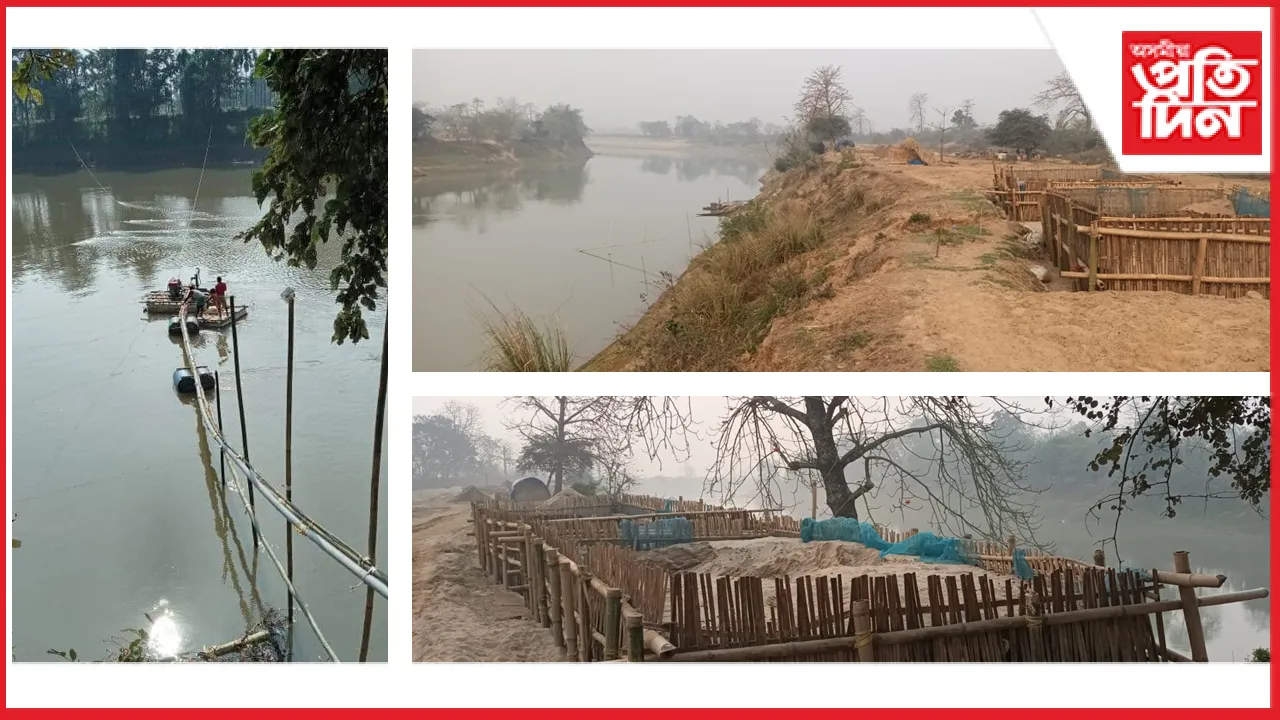 মৰিগাঁৱত বন বিভাগৰ পৃষ্ঠপোষকতাত অবৈধ বালি খনন: কোটি কোটিৰ ৰাজহ লোকচান