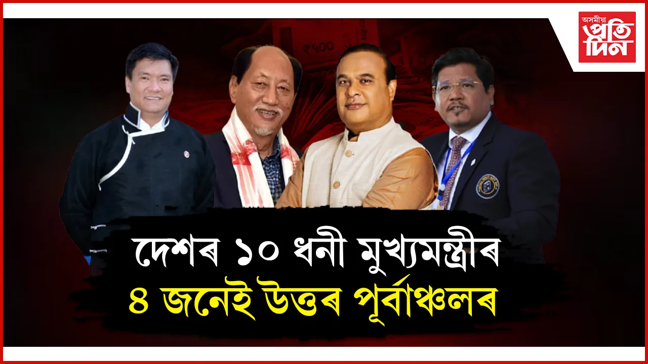 দেশৰ শীৰ্ষ ১০ ধনী আৰু দুখীয়া মুখ্যমন্ত্ৰীৰ তালিকা প্ৰকাশ...