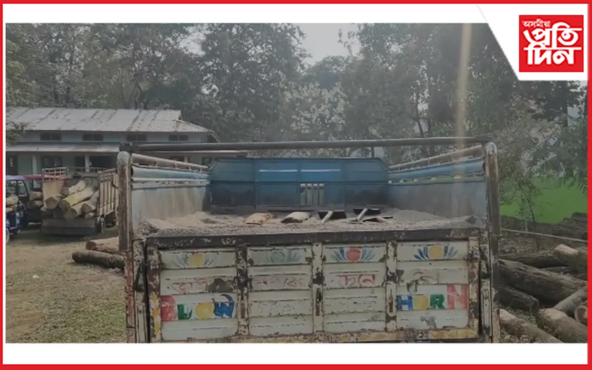 মূল্যবান কাঠৰ কুণ্ডা জব্দ 