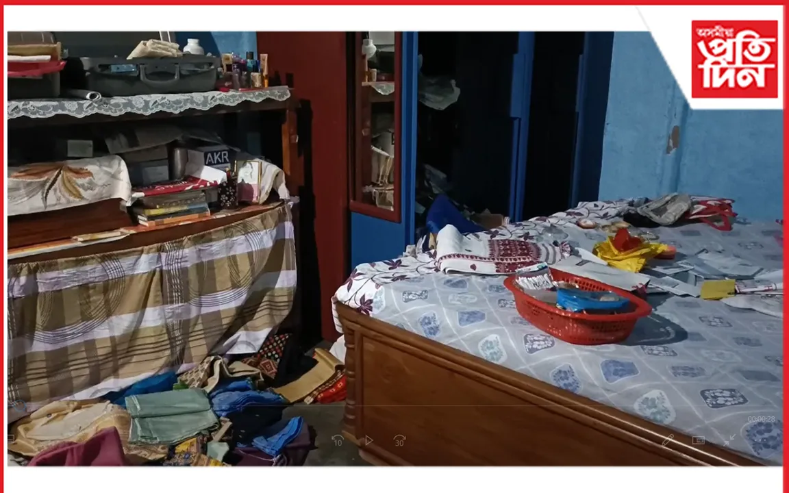 চোৰে লুটি নিয়ে সোণৰ অলংকাৰৰ লগতে নগদ ধন