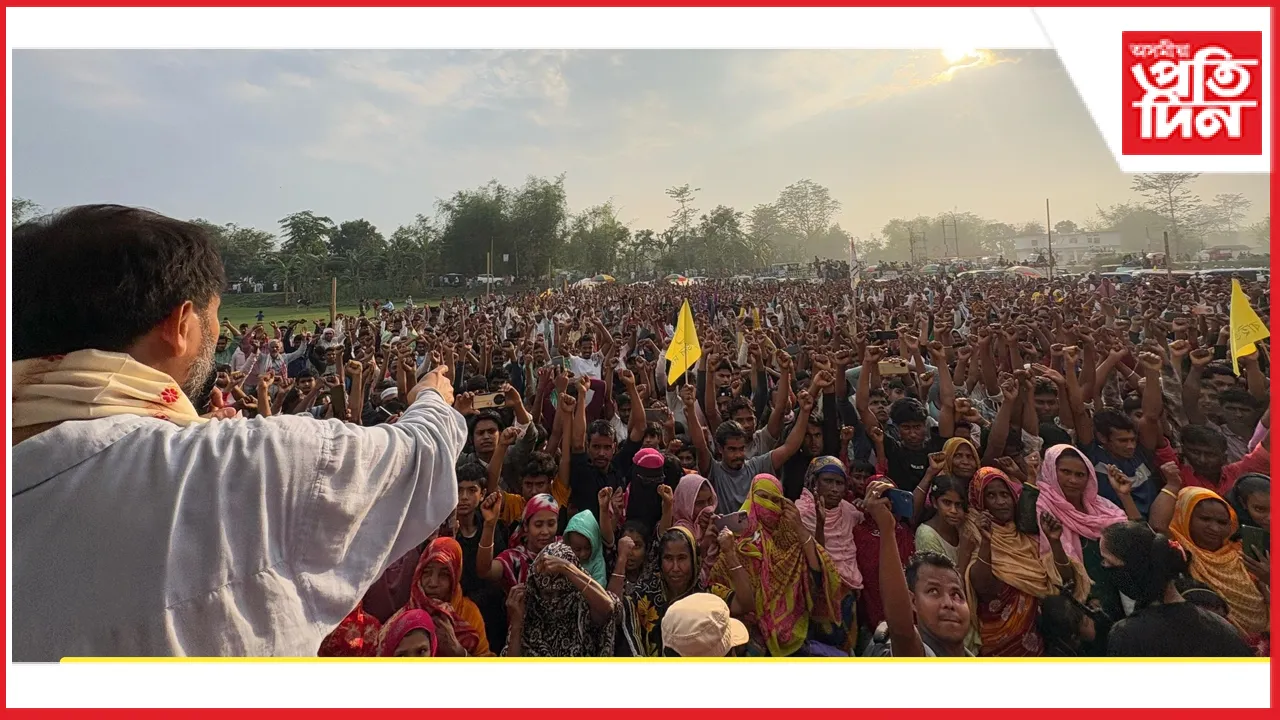 ধিং সমষ্টিৰ কেইবাখনো নিৰ্বাচনী সভাত অখিল গগৈৰ প্ৰচাৰ...