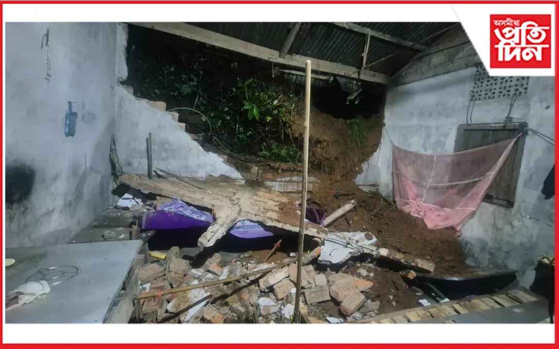 মহানগৰীৰ পানীখাইতিত ভয়ংকৰ ভূমিস্খলন