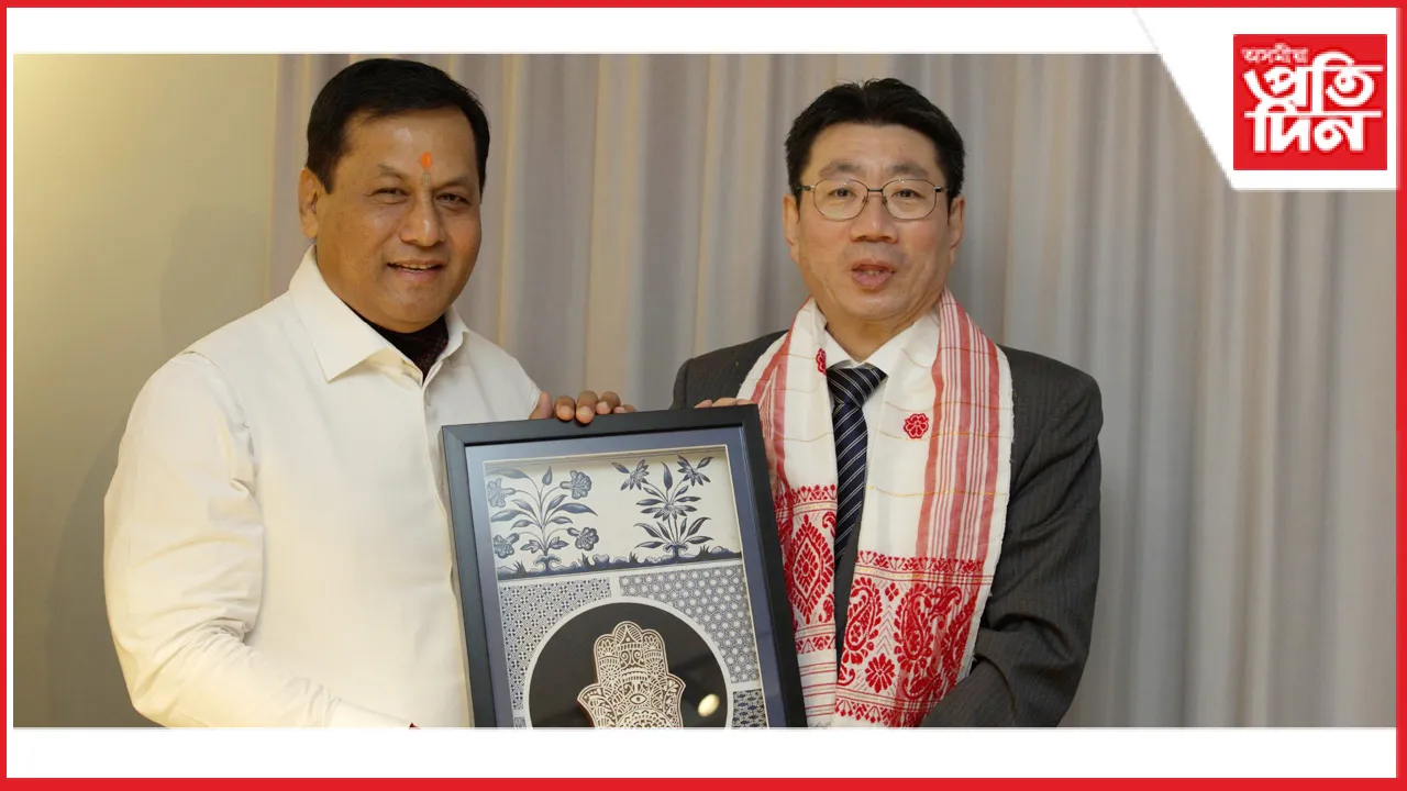 সামুদ্ৰিক সম্পৰ্ক অধিক শক্তিশালী কৰাৰ লক্ষ্যৰে ন'ৰৱেত সৰ্বানন্দ সোণোৱালৰ জাপানৰ মন্ত্ৰীৰে আলোচনা