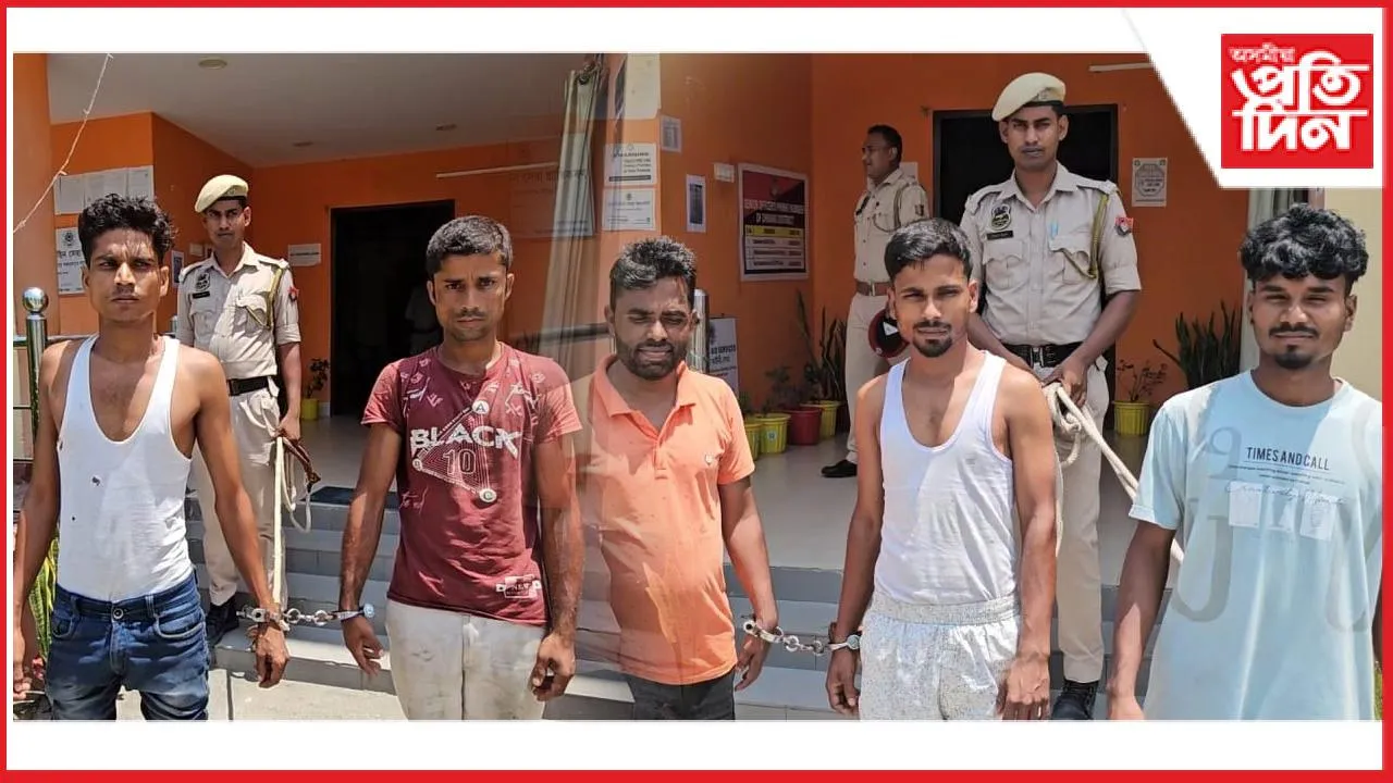 SSB,আৰক্ষীক মেনেজ কৰি ভূটানৰ পৰা অবৈধ তেল সৰবৰাহঃ ৫ জনক গ্ৰেপ্তাৰ, ৫ খন বাহন জব্দ