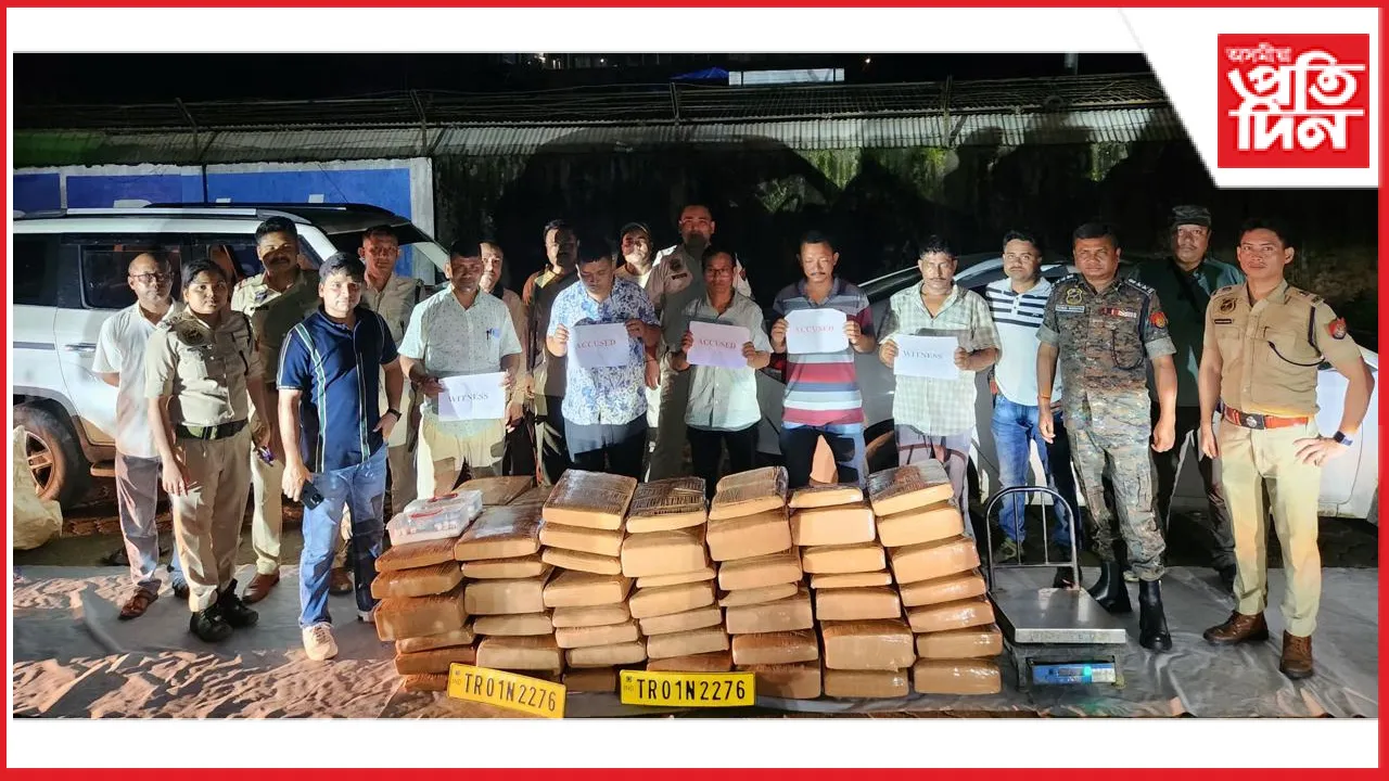 শিলচৰত দুখন বাহনৰ‌ পৰা তিনি কোটি মূল্যৰ গাঞ্জা জব্দঃ গ্ৰেপ্তাৰ তিনি সৰবৰাহকাৰী