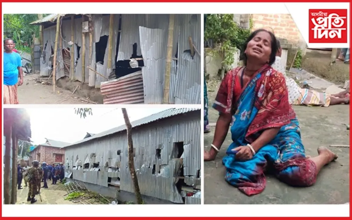 বাংলাদেশৰ ৰংপুৰত সনাতন ধৰ্মীয় লোকৰ ঘৰত আক্ৰমণঃ প্ৰতিবাদৰ নামত ভাঙি লুণ্ঠন চলালে বাসগৃহত...