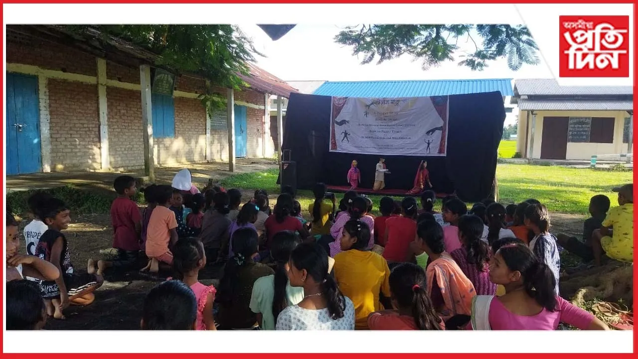 উদ্দেশ্যৰ সৈতে পুতলা নাচ: গোলাঘাটত জীৱন্ত হৈ উঠিল সুৰক্ষা প্ৰকল্প