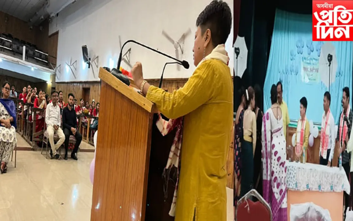 নগাঁও কলেজ (অট’নমাচ) ৰ ছাত্ৰীৰ সৈতে আৰক্ষী অধীক্ষক লীনা দলেৰ অন্তৰংগ আলাপ...