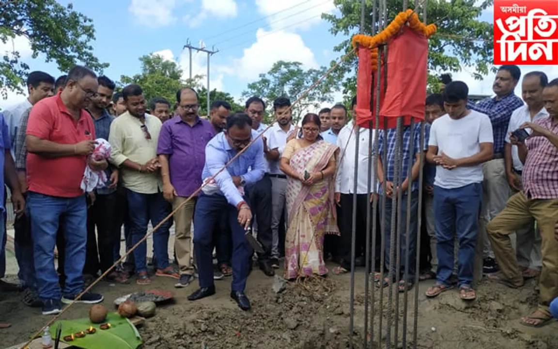 দদৰাত কৃষি জ্ঞান আৰু প্ৰশিক্ষণ কেন্দ্ৰৰ আধাৰশিলা স্থাপন...