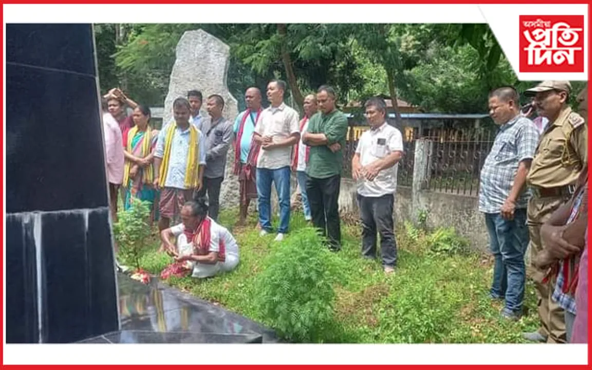 ষষ্ঠ অনুসূচীৰ সংগ্ৰামৰ ছহিদ সুৱান ৰাভাক সোঁৱৰণ… 