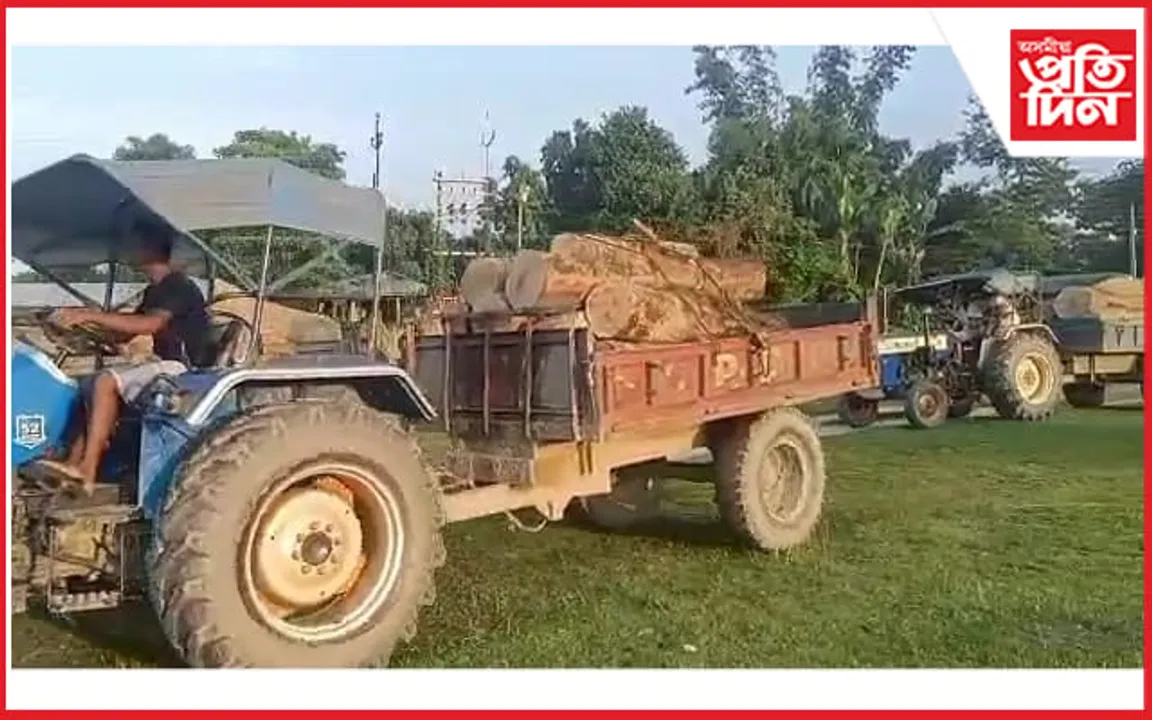চিৰাঙৰ বিজনীত বনবিভাগ আৰু SSB ৰ যৌথ অভিযানঃ কেইবা লক্ষাধিক টকা মূল্যৰ চোৰাং কাঠ জব্দ...