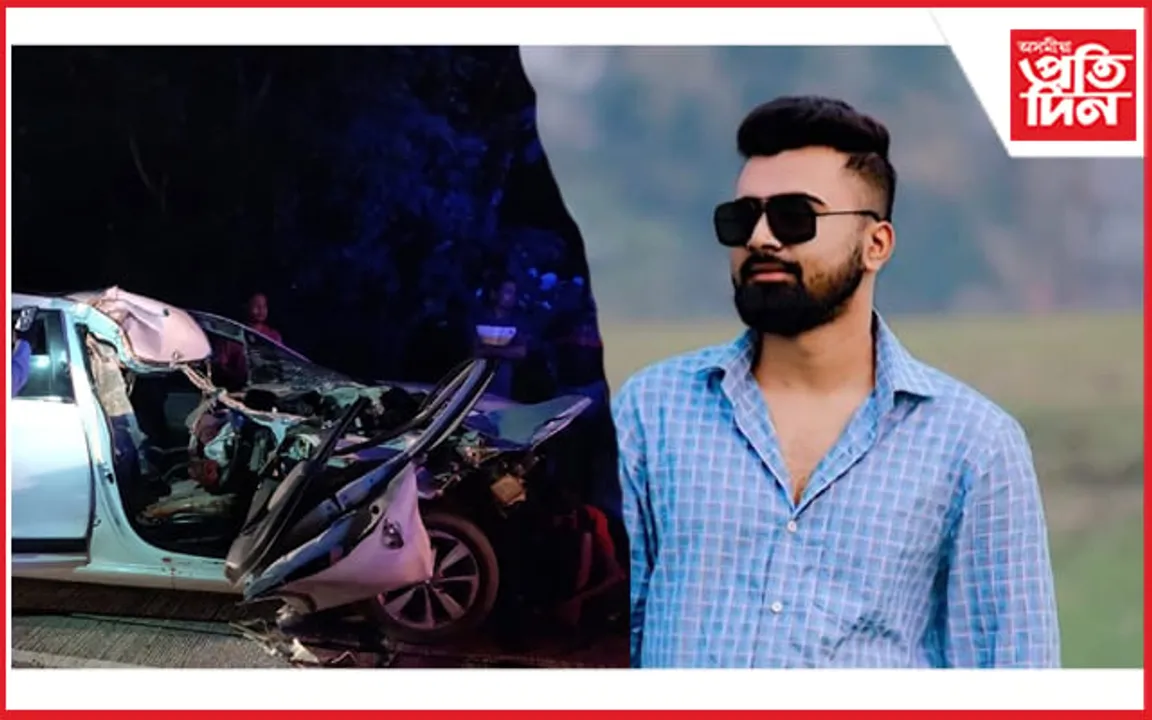 ৰৈ থকা ট্ৰাকত হোণ্ডাই বাহনৰ খুন্দাঃ থিতাতে নিহত এজন...