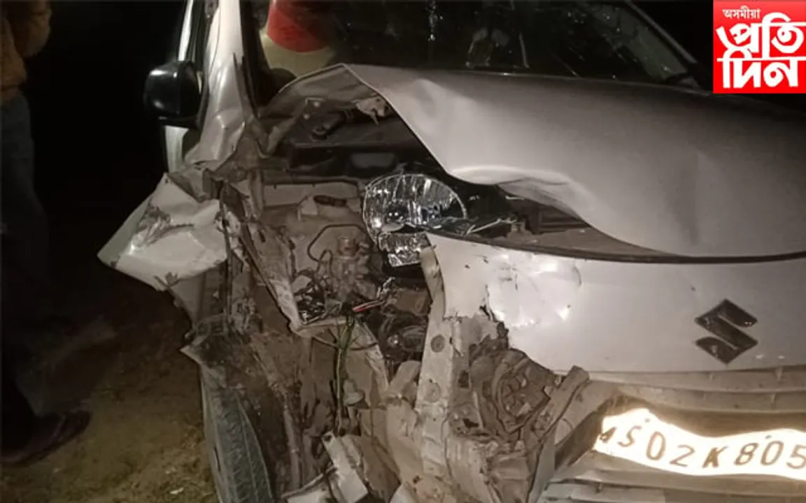 দুই বাহনৰ ভয়ংকৰ দুৰ্ঘটনাঃ শিশুসহ আহত ১০ জন