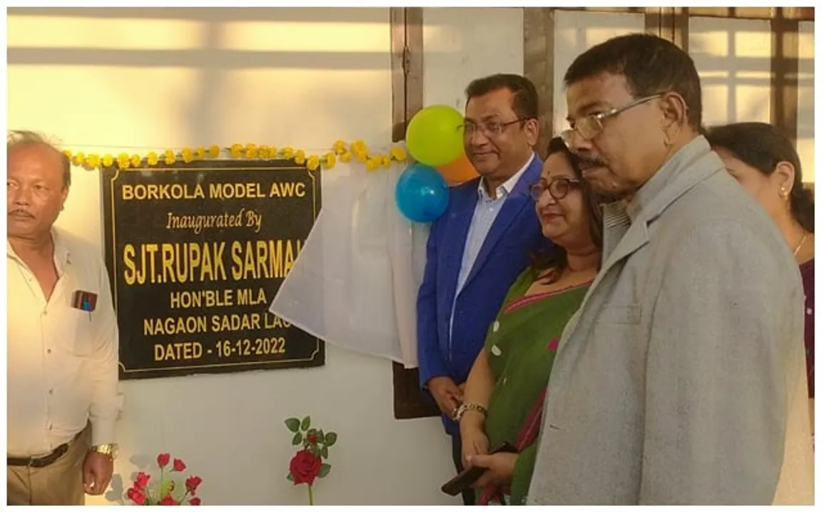 নগাঁৱৰ বিভিন্ন স্থানত আৰ্দশ অংগনবাড়ি কেন্দ্ৰ মুকলি বিধায়ক ৰূপক শৰ্মাৰ... 