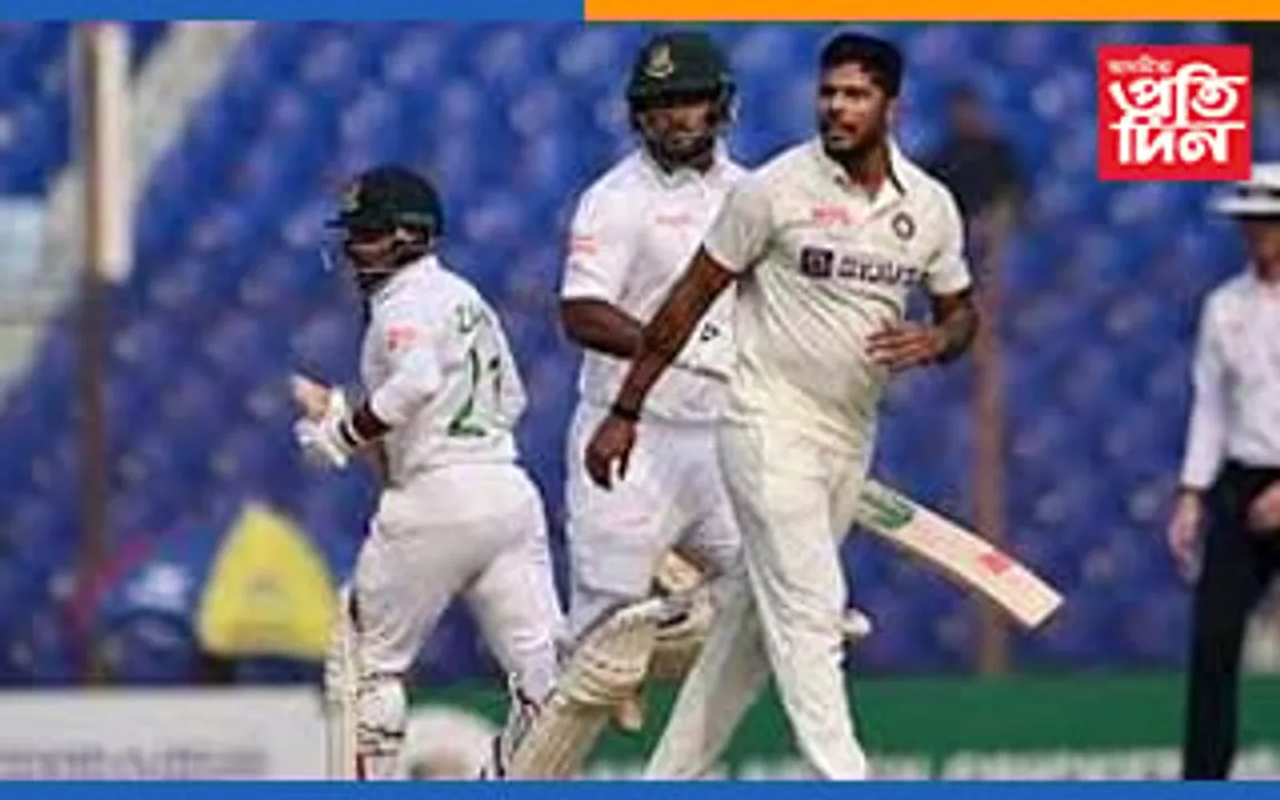 ভাৰত-বাংলাদেশ টেষ্টঃ প্ৰথম ইনিংছত ভাৰতৰ ৪০৪ ৰান...