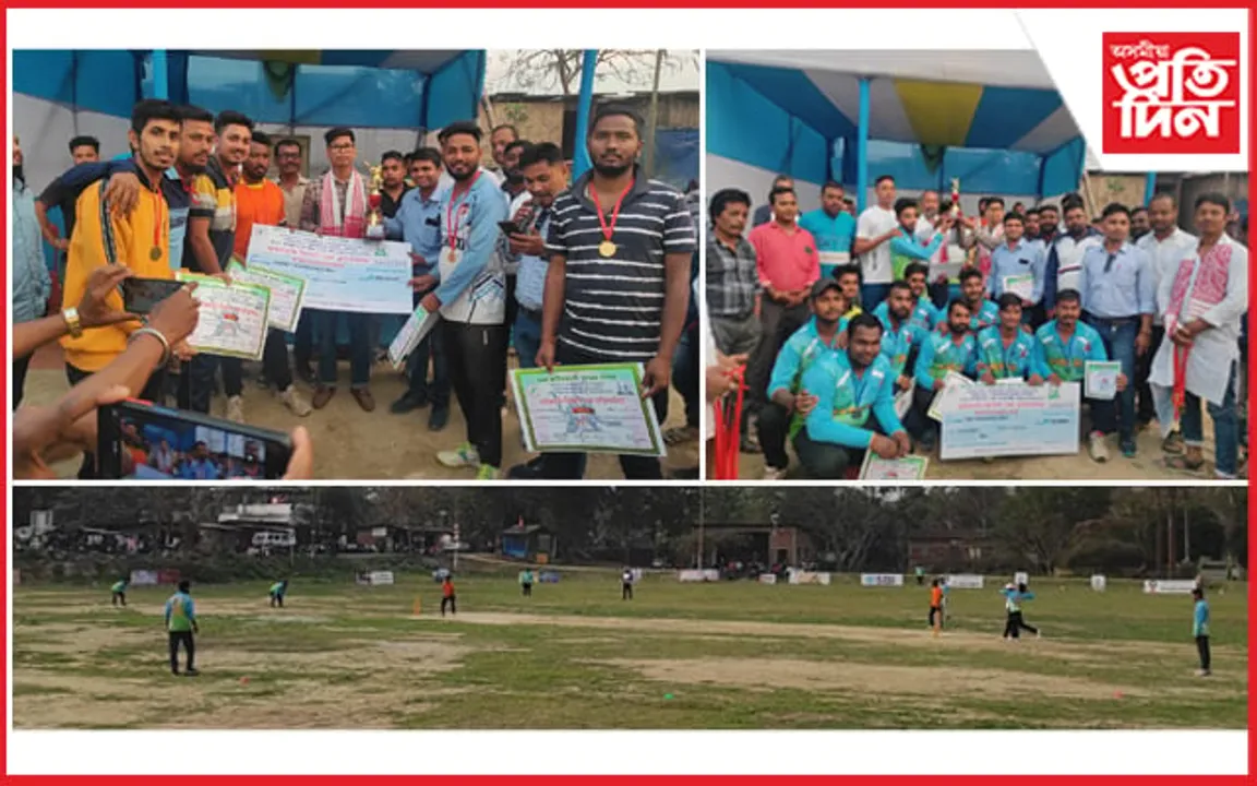 পুনৰ প্ৰাণ পাই উঠিল উৰিয়াগাওঁ খেলপথাৰঃ প্ৰাইজমানি ক্ৰিকেটৰ চুড়ান্ত বিজয়ী কৰৈয়নীৰ নাইট ৰাইদাৰছ 