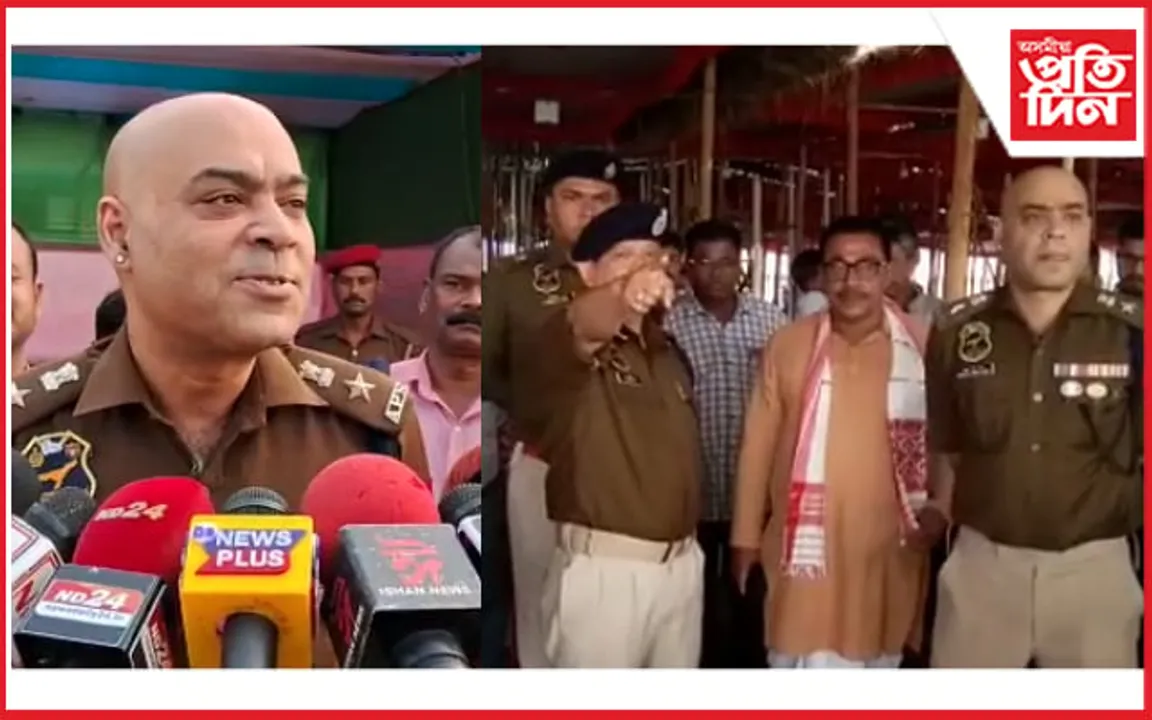 বাৰেচহৰীয়া ভাওনাস্থলী পৰিদৰ্শন উত্তৰ অসমৰ আৰক্ষী উপ মহাপৰিদৰ্শক আৰু আৰক্ষী অধীক্ষকৰ