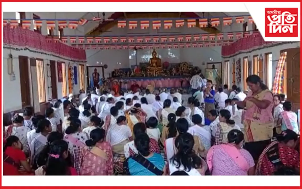 চৰাইদেউ চলাপথাৰ শ্যাম গাৱঁত বুদ্ধ জয়ন্তী পালন...