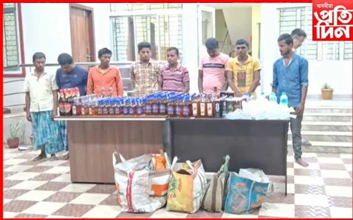 মুখ্যমন্ত্ৰীৰ আগমনৰ পূৰ্বে বটদ্ৰৱা থানাত সুৰাৰ উজান...