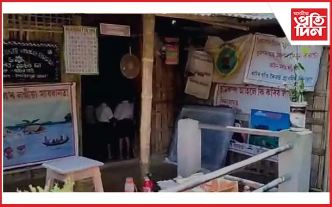 গহপুৰৰ এখন বিদ্যালয়ৰ দুৰাৱস্থা