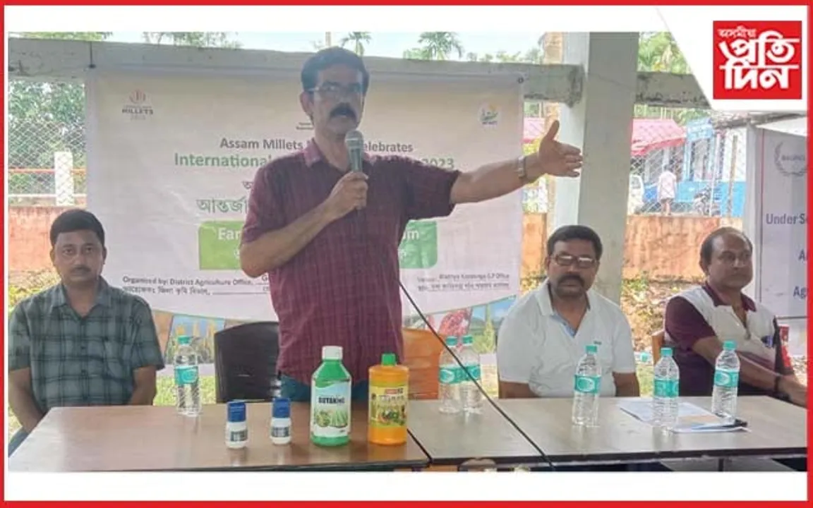মিলেট খেতি সন্দৰ্ভত মধ্য কাজিৰঙা গাঁও পঞ্চায়তত সজাগতা সভা