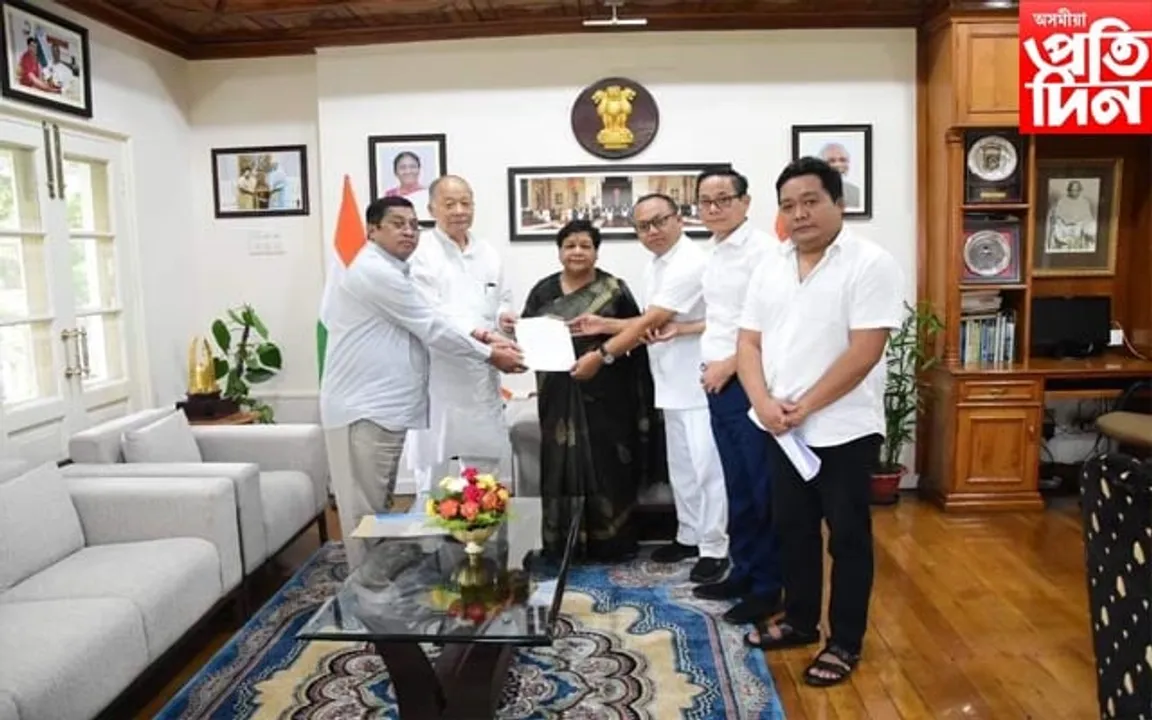  মণিপুৰৰ ৰাজ্যপালক বিধানসভাৰ জৰুৰী অধিবেশন আহবান কংগ্ৰেছৰ