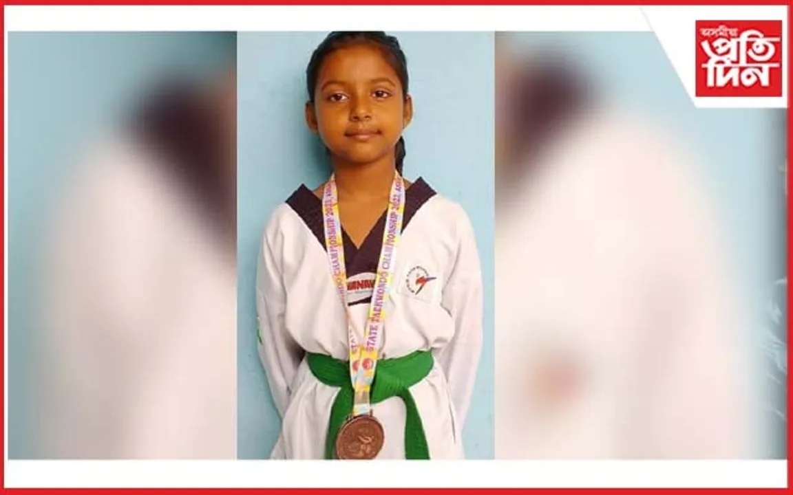 সদৌ অসম টাইকোৱাণ্ডু প্ৰতিযোগিতাত
মঙলদৈৰ স্নিগ্ধা দে'ৰ ব্ৰঞ্জৰ পদক লাভ...