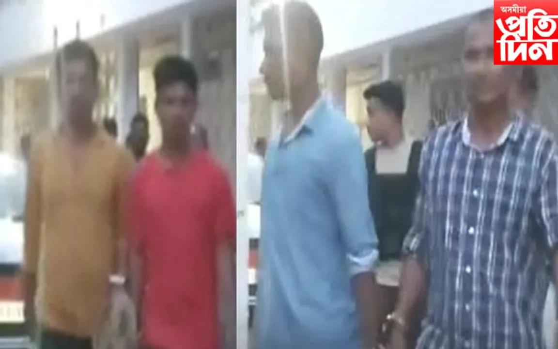 অস্ত্রধাৰী যুৱকৰ ধনদাবী,আটক ৪ জন 