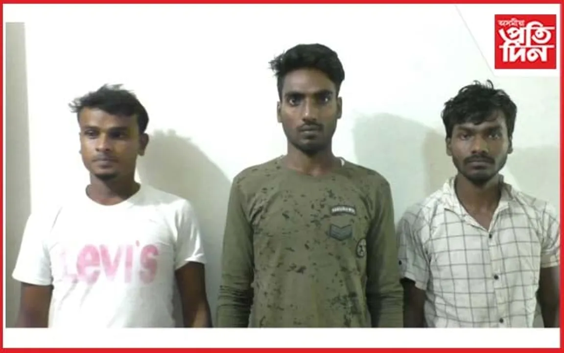 মঙলদৈত গাঞ্জাসহ ৩ জন আটক