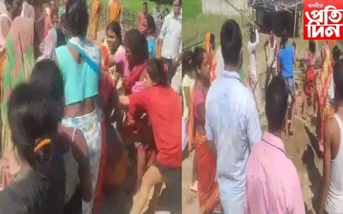 ৰণস্থলীলৈ পৰিণত হ'ল চিলাপথাৰ; প্ৰচণ্ড মাৰপিটত আহত...