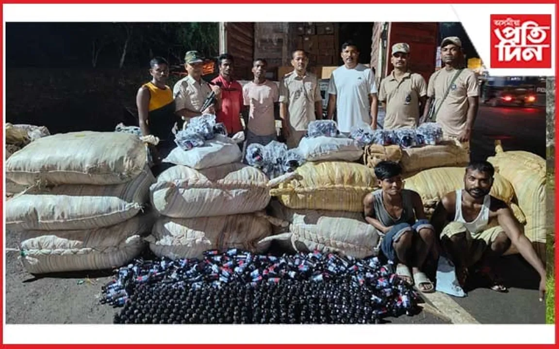 চুৰাইবাড়িত ৯০০০ বটল কফ চিৰাপ জব্দ...