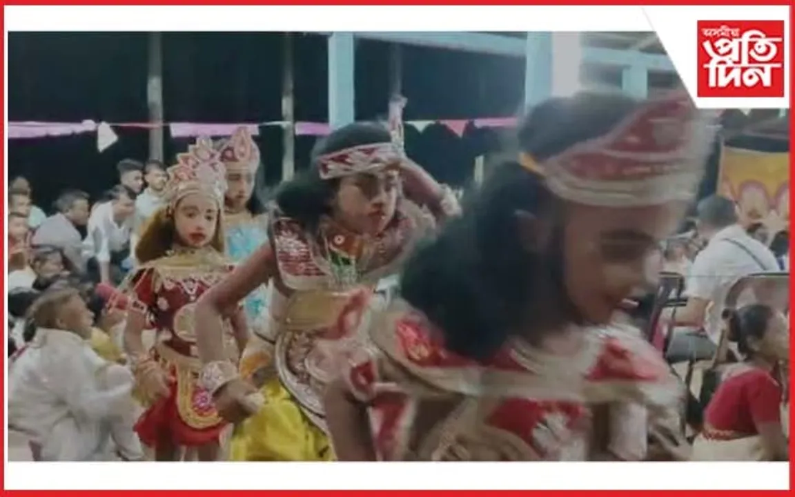 ভকতগাঁও কেওঁটখেল নামঘৰত কণ কণ শিশুৰ দ্বাৰা "অংগদৰ চন্দ্ৰ প্ৰতিজ্ঞা" অংকীয়া ভাওনা প্ৰদৰ্শন