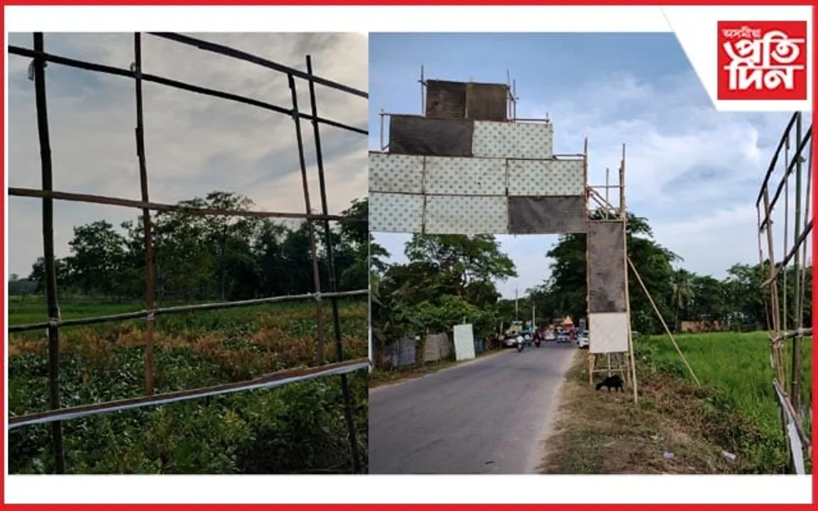 পূজাৰ আনন্দৰ মাজতে ভ্ৰাম্যমাণ থিয়েটাৰৰ বেনাৰ ফলাক লৈ প্ৰতিক্ৰিয়া...