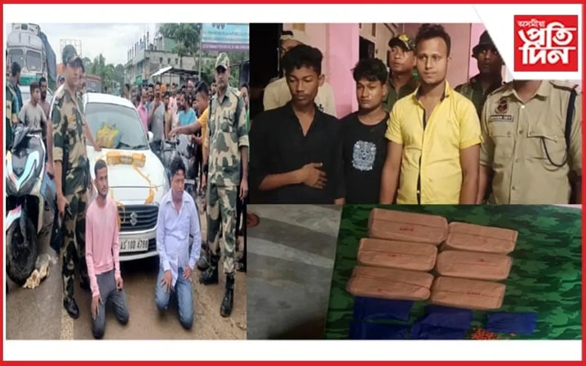 কাছাৰত প্ৰায় ৮ কোটি টকাৰ য়াবা টেবলেটসহ আটক ৫জন 