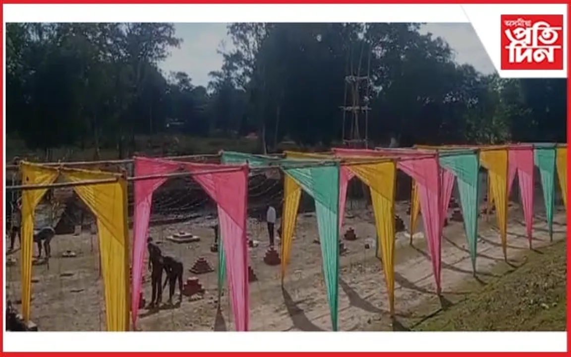 জামুগুৰিহাটৰ ইটাখোলাৰ দিকৰাই নদীত ষট্ পূঁজাৰ ব্যাপক প্ৰস্তুতি