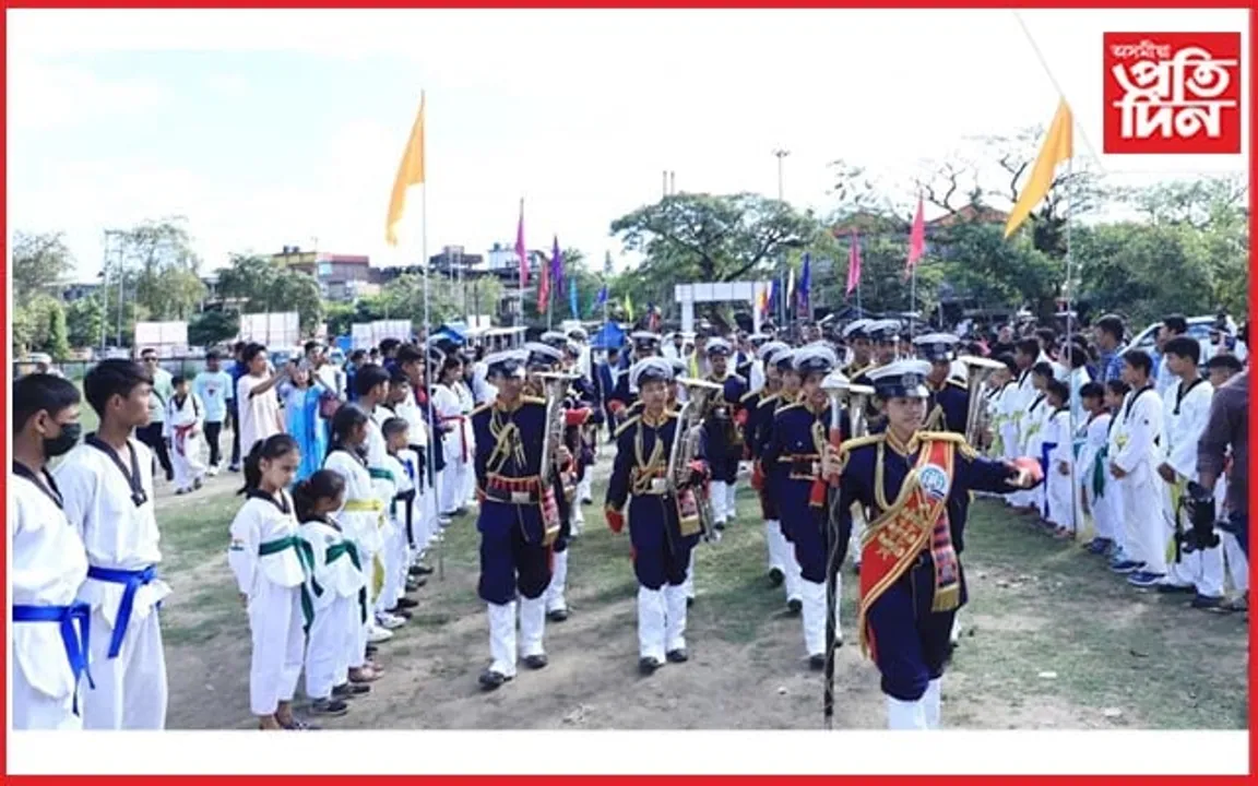 ধেমাজি কাছাৰী ময়দানত আন্তঃবিদ্যালয় টাইকোৱাণ্ড চেম্পিয়নশ্বিপ আৰম্ভ...