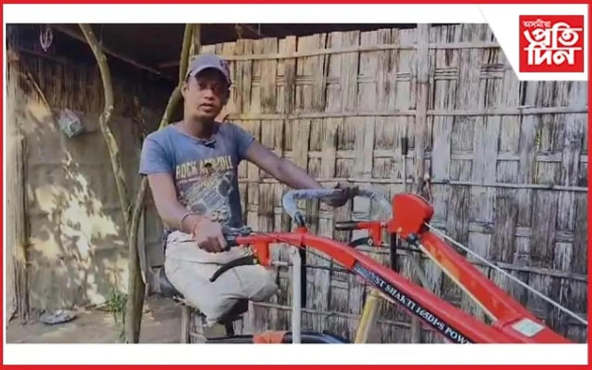 দুৰ্ঘটনাত দুয়োখন ভৰি হেৰুৱাইয়ো হাৰ নমনা গোপাল নাগে কিনিলে 'পাৱাৰটিলাৰ'