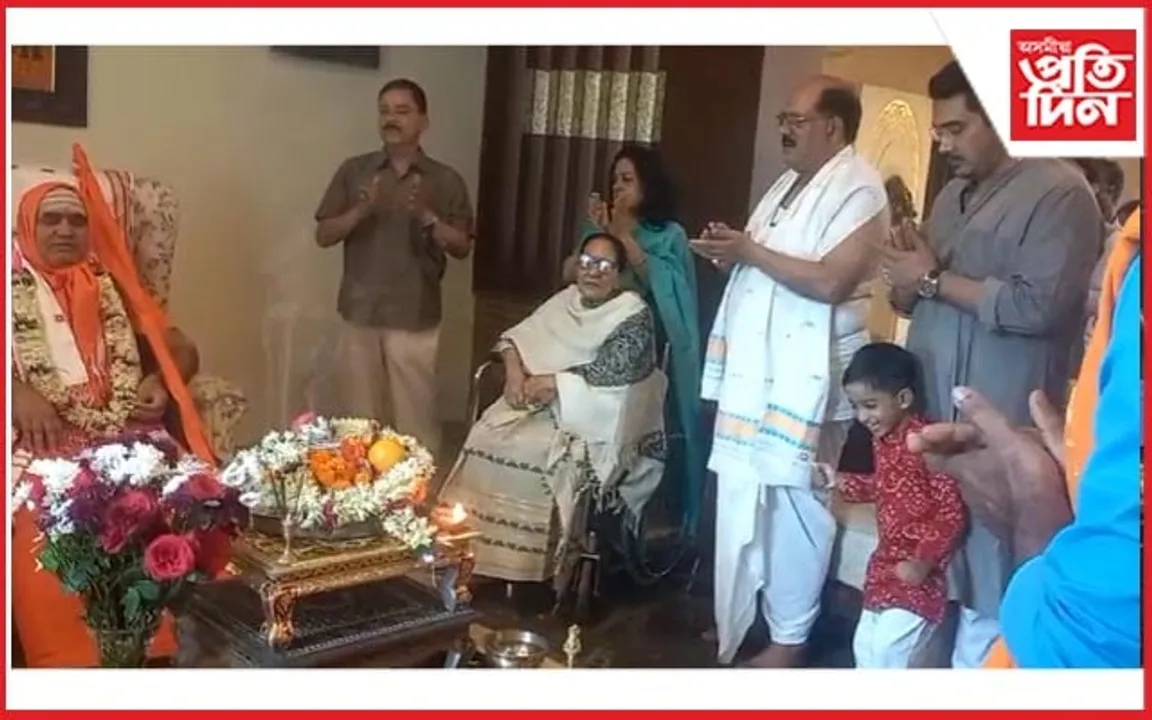 জয়ন্ত বৰুৱাৰ বাসগৃহত গোৱৰ্ধন পীঠৰ শংকৰাচাৰ্য অধোক্ষজানন্দ...